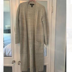 Grey Knot Duster Cardigan
